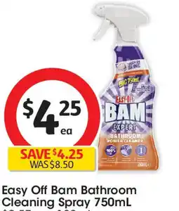 Coles Easy Off Bam Bathroom Cleaning Spray offer