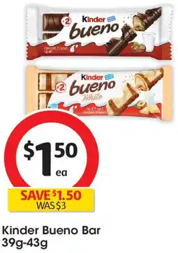 Coles Kinder Bueno Bar offer