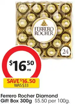 Coles Ferrero Rocher Diamond Gift Box offer