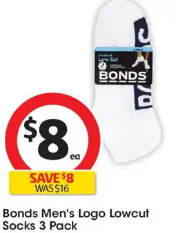 Coles Bonds Men's Logo Lowcut Socks offer