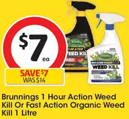 Coles Brunnings 1 Hour Action Weed Kill Or Fast Action Organic Weed Kill offer