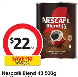 Coles Nescafé Blend Nescafé Blend 43 offer