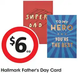 Coles Hallmark Father's Day Card offer