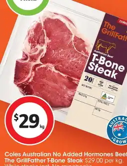 Coles Coles Australian No Added Hormones Beef The GrillFather offer