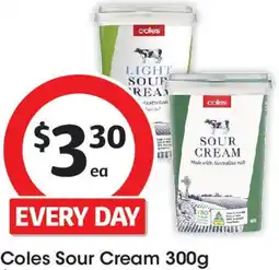 Coles Coles Sour Cream offer