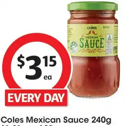Coles Coles Mexican Sauce offer