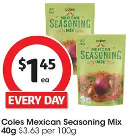 Coles Coles Mexican Seasoning Mix offer