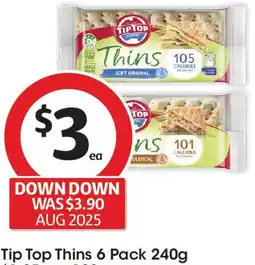 Coles Tip Top Thins offer