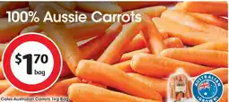 Coles Coles Australian Carrots offer