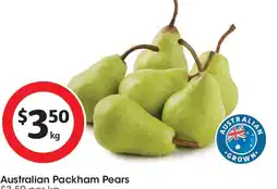 Coles Australian Packham Pears offer
