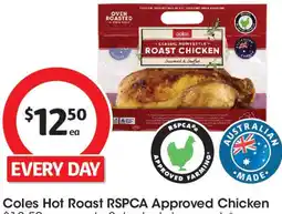 Coles Coles Hot Roast RSPCA Approved Chicken offer