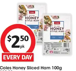Coles Coles Honey Sliced Ham offer