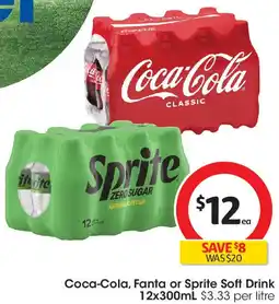 Coles Coca-Cola, Fanta or Sprite Soft Drink offer
