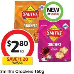 Coles Smith's Crackers offer