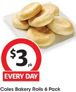 Coles Coles Bakery Rolls offer