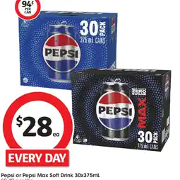 Coles Pepsi or Pepsi Max Soft Drink offer