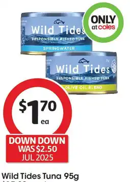 Coles Wild Tides Tuna offer
