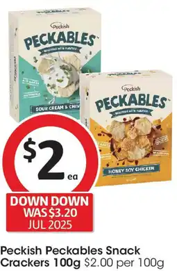 Coles Peckish Peckables Snack Crackers offer