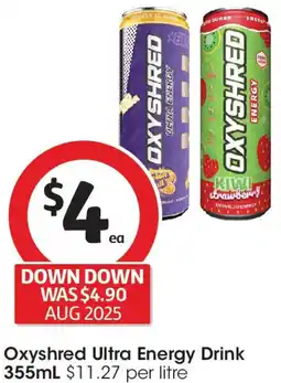 Coles Oxyshred Ultra Energy Drink offer