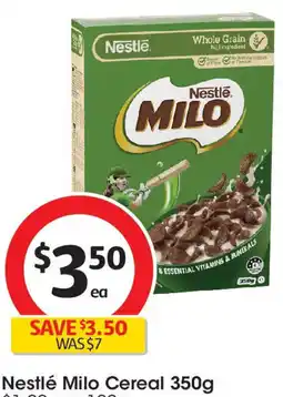 Coles Nestlé Milo Cereal offer