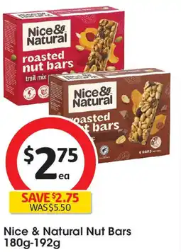 Coles Nice & Natural Nut Bars offer