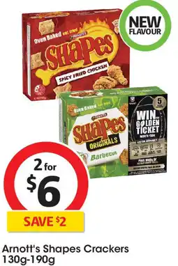 Coles Arnott's Shapes Crackers offer