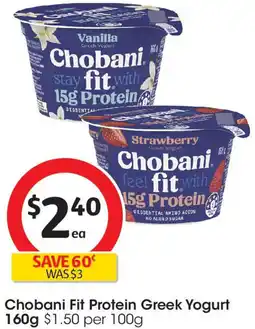 Coles Chobani Fit Protein Greek Yogurt offer