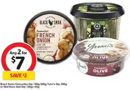 Coles Black Swan Favourites Dip, Yumi's Dip or offer