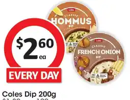 Coles Coles Dip offer