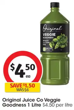 Coles Original Juice Co Veggie Goodness offer
