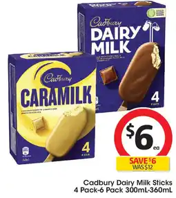 Coles Cadbury Dairy Milk Sticks offer