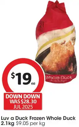 Coles Luv a Duck Frozen Whole Duck offer