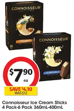 Coles Connoisseur Ice Cream Sticks offer