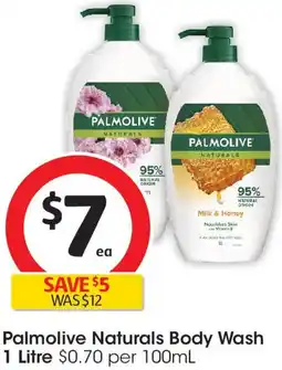 Coles Palmolive Naturals Body Wash offer