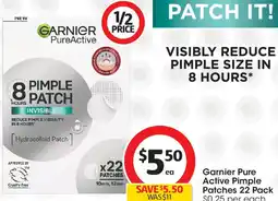 Coles Garnier Pure Active Pimple Patches offer