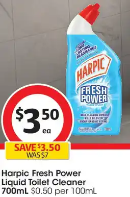 Coles Harpic Fresh Power Liquid Toilet Cleaner offer