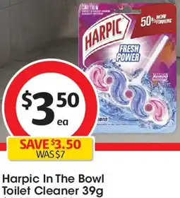 Coles Harpic In The Bowl Toilet Cleaner offer