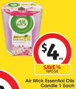 Coles Air Wick Essential Oils Candle offer