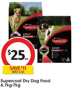 Coles Supercoat Dry Dog Food offer