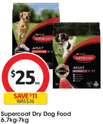 Coles Supercoat Dry Dog Food offer