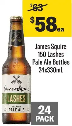 Coles James Squire 150 Lashes Pale Ale Bottles 2 offer