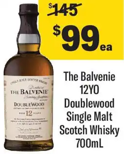 Coles The Balvenie 12YO Doublewood Single Malt Scotch Whisky offer