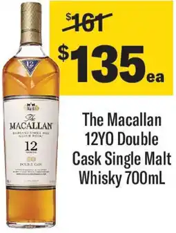 Coles The Macallan 12YO Double Cask Single Malt Whisky offer