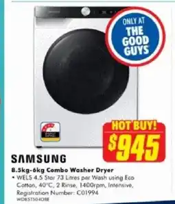 The Good Guys Combo Washer Dryer offer