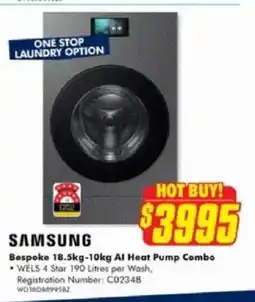 The Good Guys Bespoke Al Heat Pump Combo offer