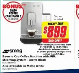 The Good Guys Smeg coffee care pack 2 offer