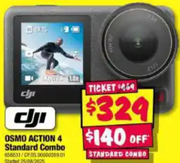 JB Hi-Fi Osmo action 4 standard combo offer