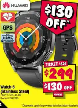 JB Hi-Fi Watch 5 (Stainless Steel) offer