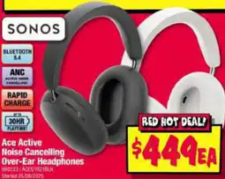 JB Hi-Fi Ace Active Noise Cancelling Over-Ear Headphones offer