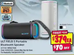 JB Hi-Fi ULT FIELD 5 Portable Bluetooth Speaker offer